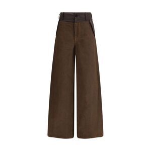 Sacai Women Nylon And Denim Jeans